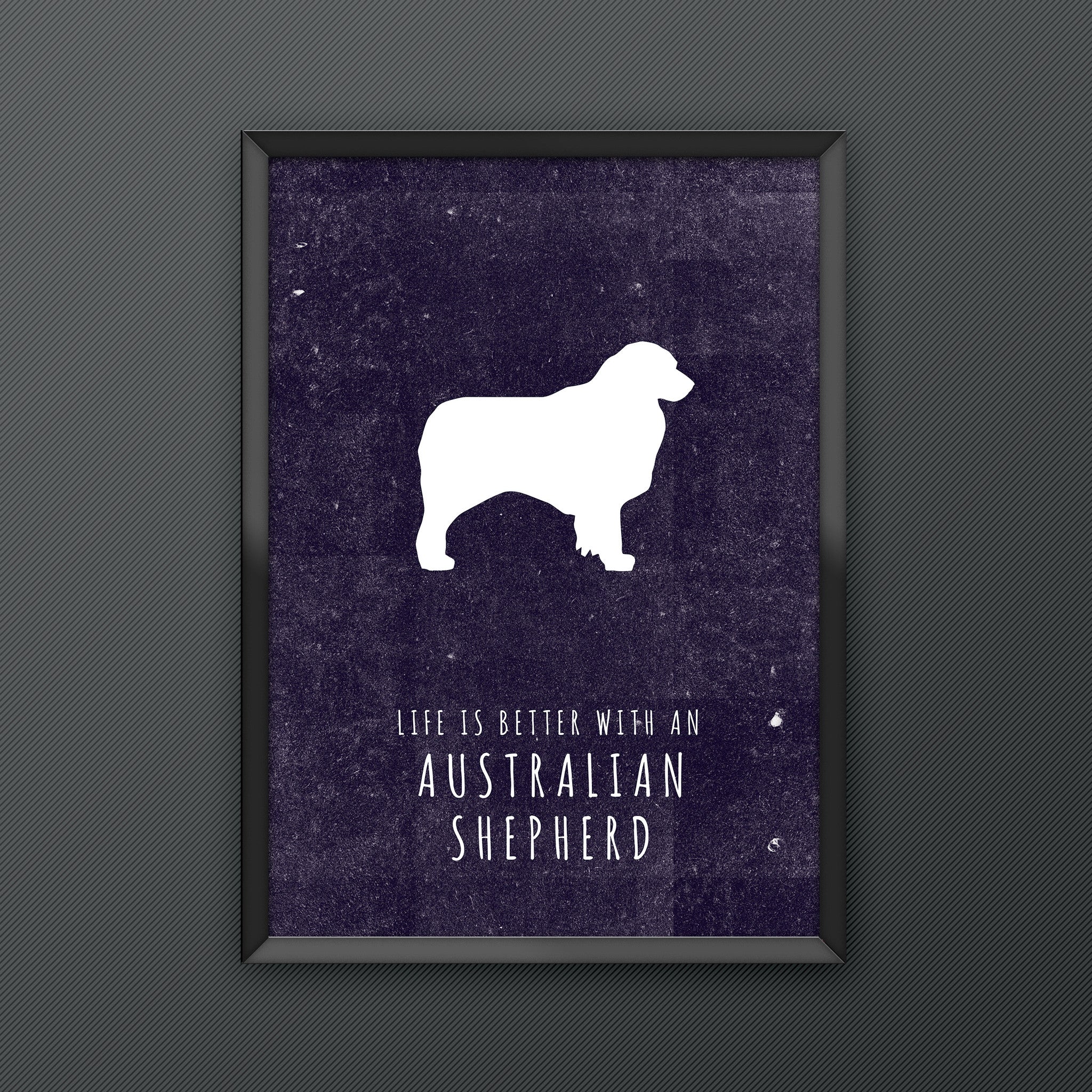 Australian Shepherd Dog Print