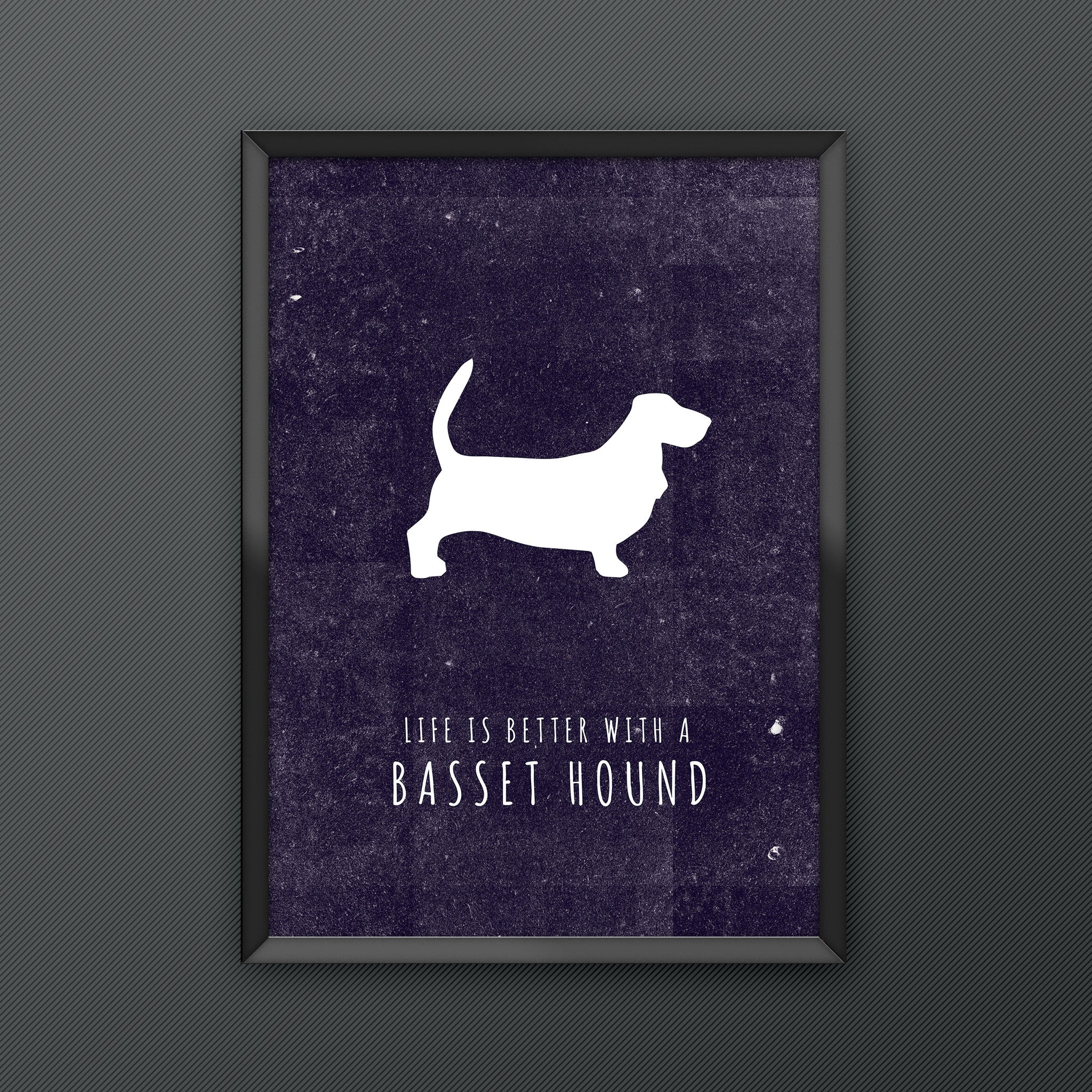 Basset Hound Dog Print