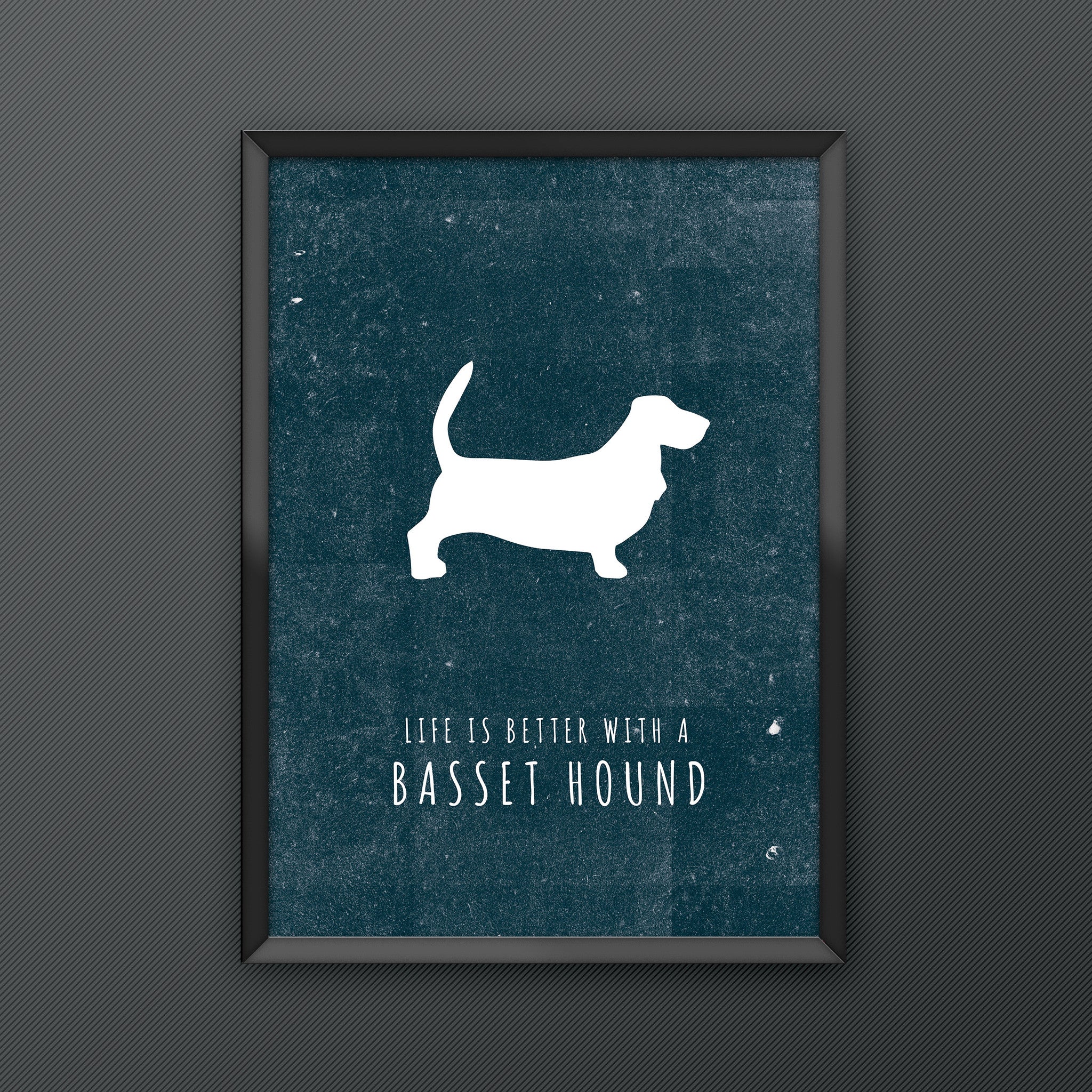 Basset Hound Dog Print