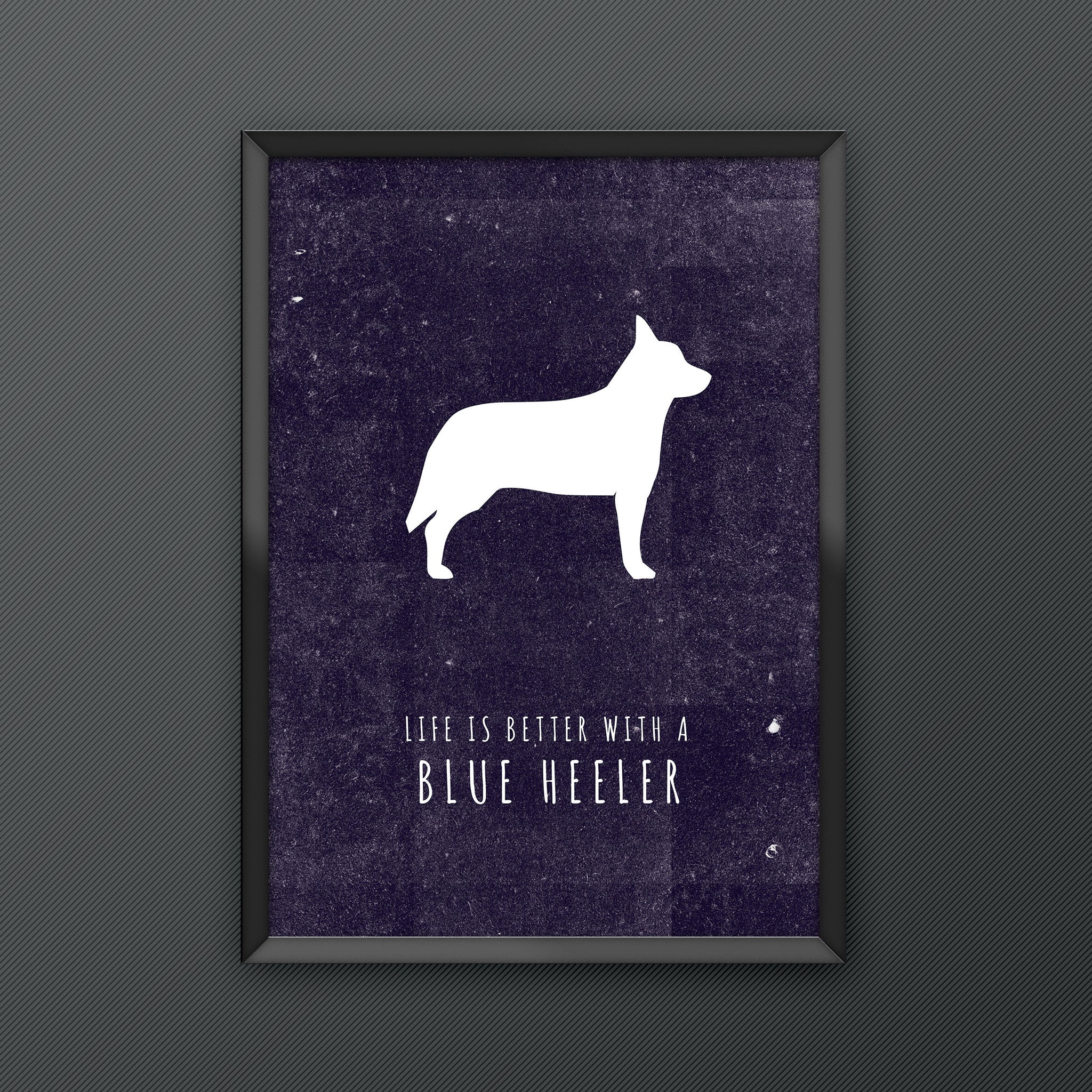 Blue Heeler Dog Print