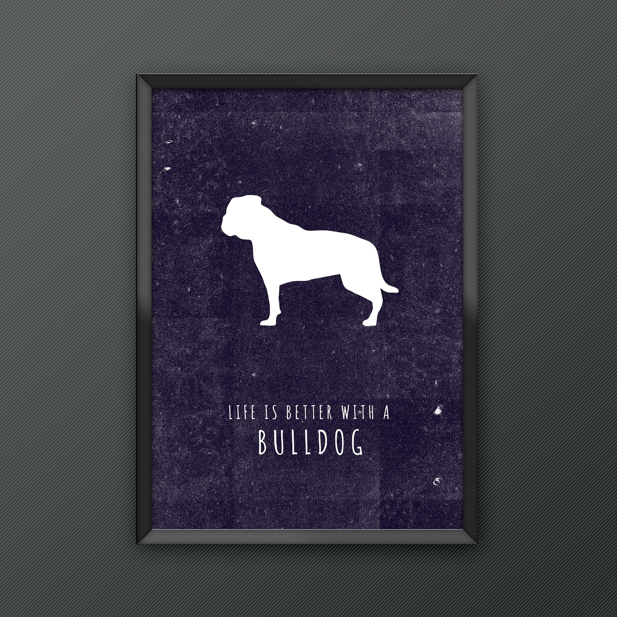 Bulldog Dog Print