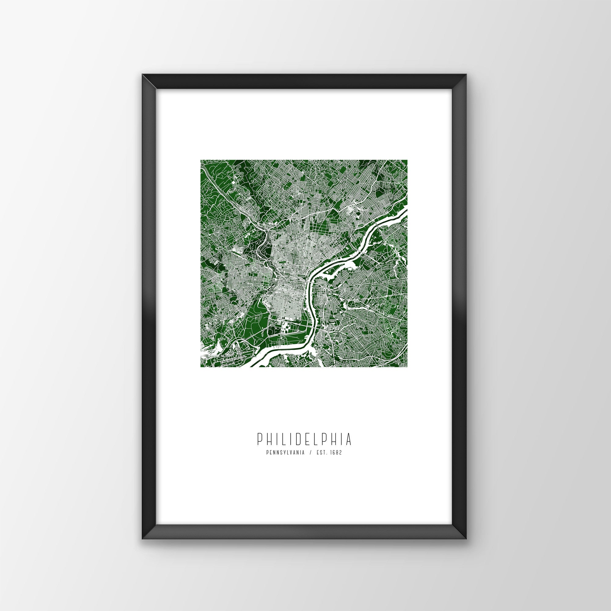 Philadelphia City Map Print
