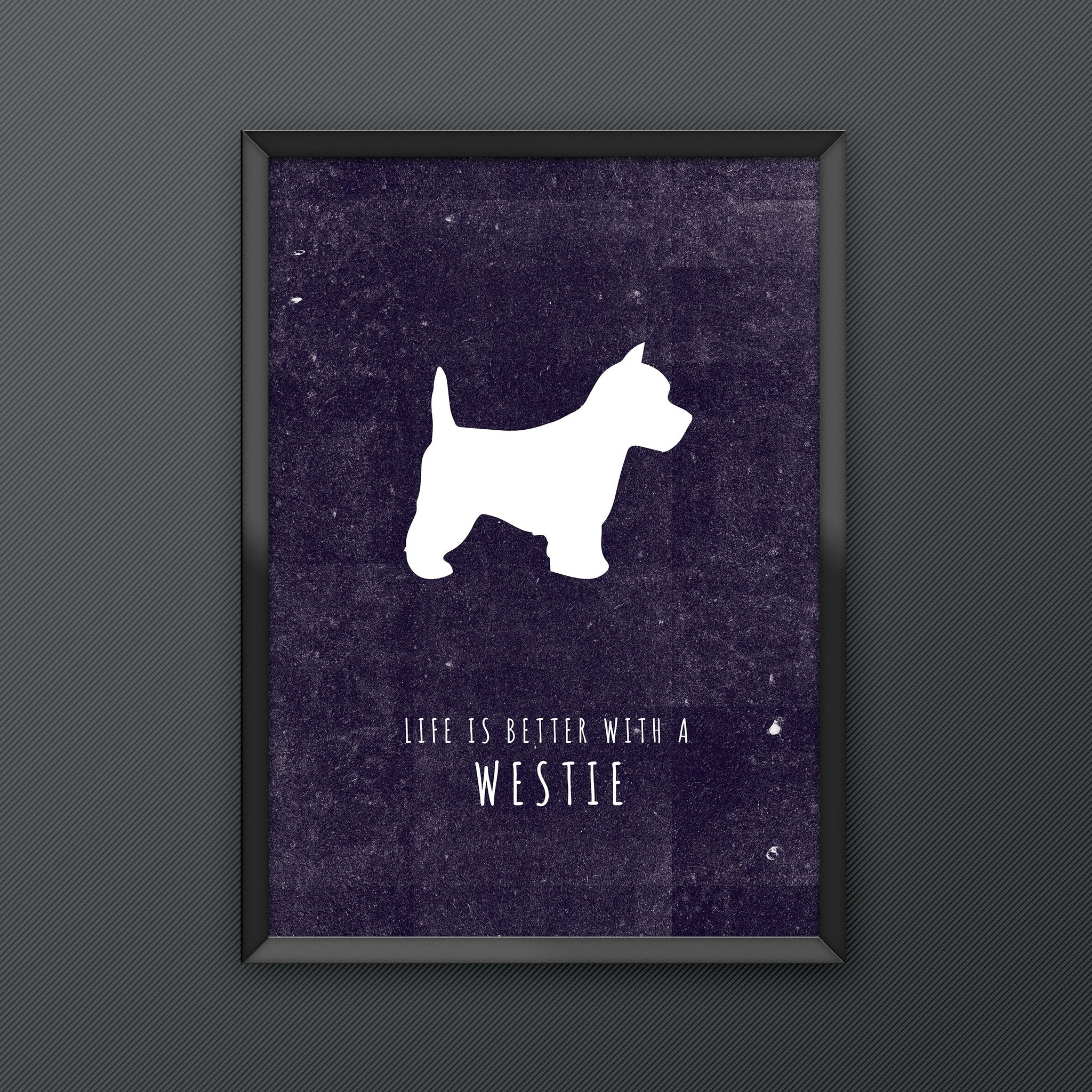 Westie Dog Print